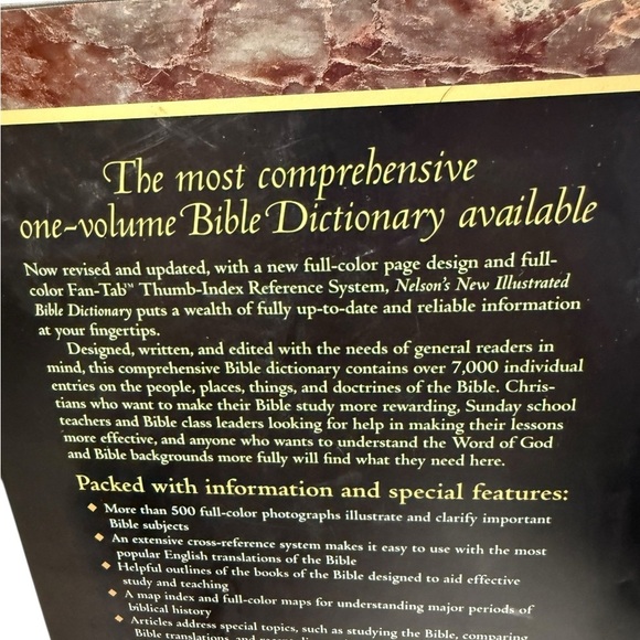 Nelson’s New Illustrated Bible Dictionary Revised and Updated Study God Teach - Picture 6 of 6